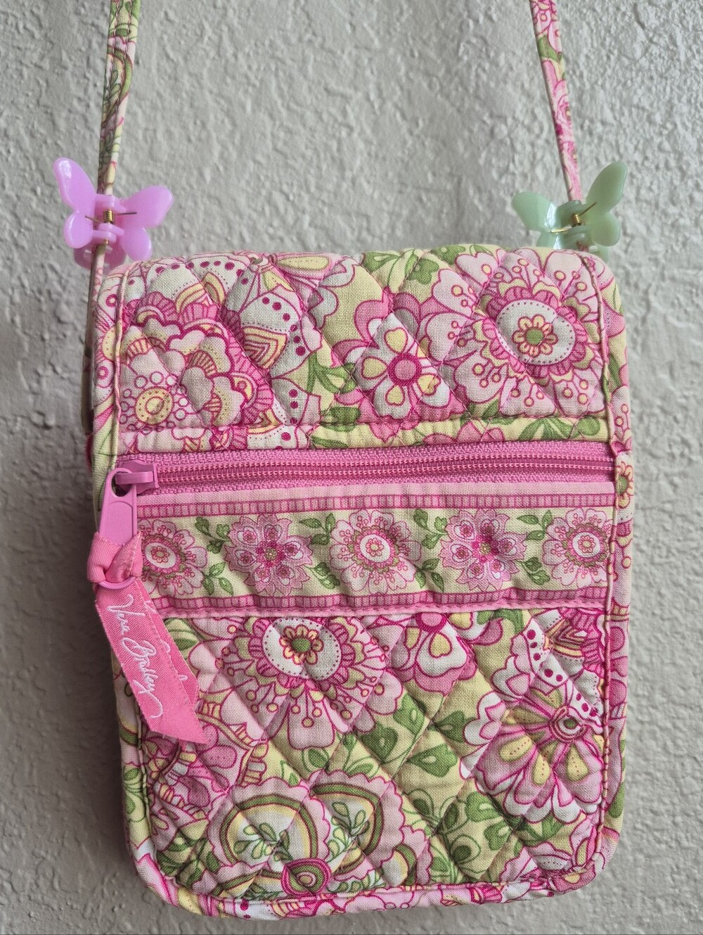 Vera Bradley Petal Pink Crossbody Purse (2006)